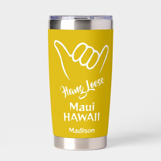 Custom Name, Location & Colour Shaka Insulated Tumbler (Front)
