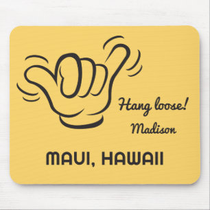 Custom Name, Location & Colour Shaka Mouse Mat