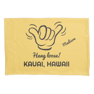 Custom Name, Location & Colour Shaka Pillowcase