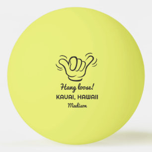 Custom Name, Location & Colour Shaka Ping Pong Ball
