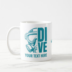 Custom Name & Location Scuba Diving Coffee Mug