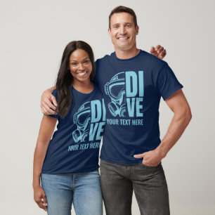 Custom Name & Location Scuba Diving T-Shirt