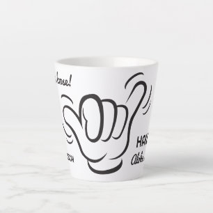 Custom Name & Location Shaka Latte Mug