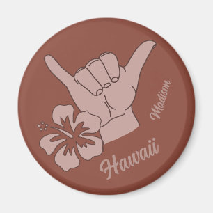 Custom Name & Location Shaka Magnet