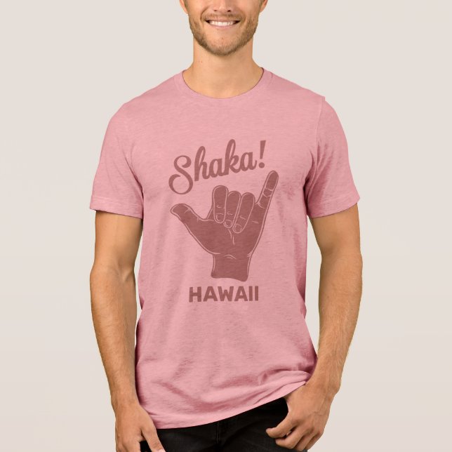 Custom Name & Location Shaka Tri-Blend Shirt (Front)