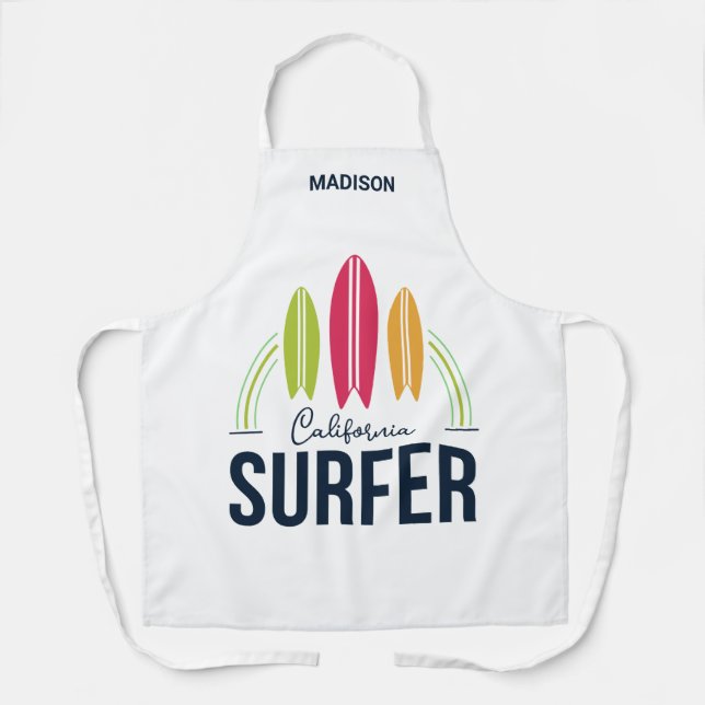 Custom Name & Location Surfer Apron (Front)
