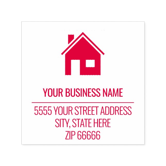 Custom Name Logo Address Colours Design Stamp (Design)