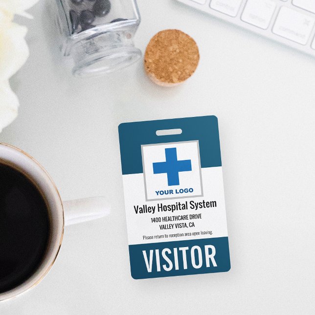 Custom Name & Logo Hospital Visitor Pass ID Badge (Creator Uploaded)