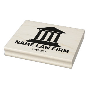 Custom name logo tribunal law firm   rubber stamp