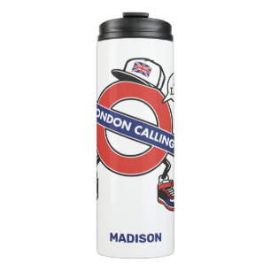 Custom Name London Calling Thermal Tumbler