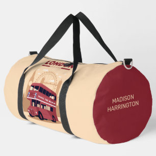 Custom name LONDON Duffle Bag