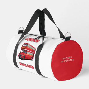 Custom Name London England Duffle Bag