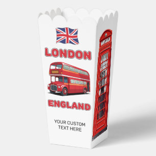 Custom Name London England Favour Box