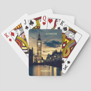 Custom Name London Playing Cards