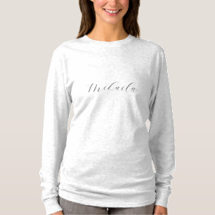Custom Name Long T-Shirt