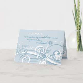 Custom Name Loss of Spouse Wedding Anniversary Card