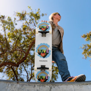 Custom Name "Love Is Love" Skateboard