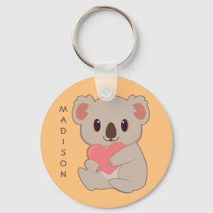   Custom Name Love Koala Key Ring