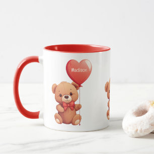 Custom Name Love Teddy Mug