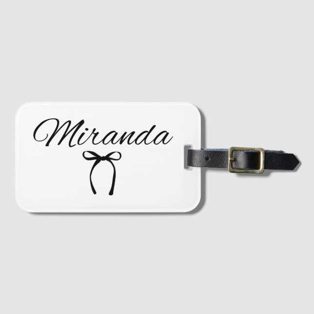 Custom Name Luggage Tag (Front Horizontal)