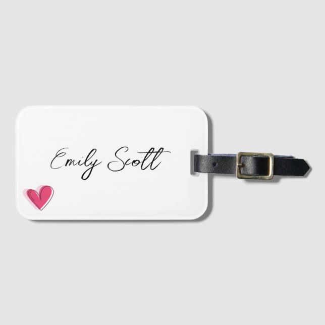 Custom Name - Luggage Tag (Front Horizontal)