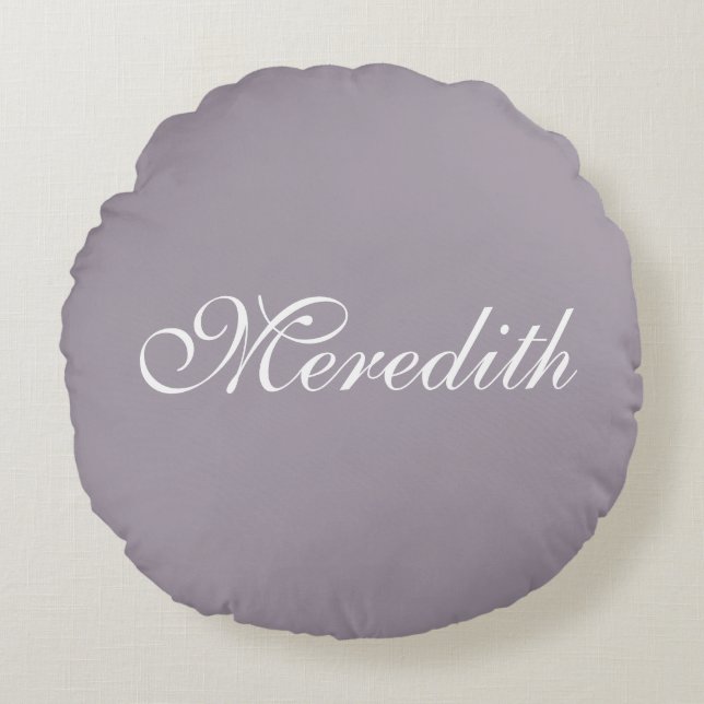 Custom Name Luxury Cotton Throw Pillow (Front)