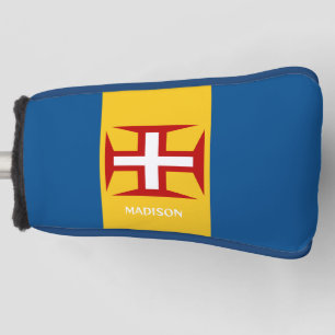 Custom Name Madeira Flag Golf Head Cover