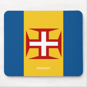 Custom Name Madeira Flag Mouse Mat