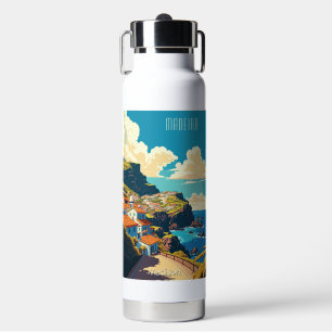 Custom Name Madeira Portugal Water Bottle