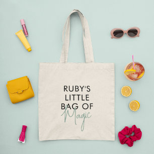 Custom Name Magic Minimalist Modern Tote Bag
