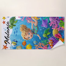 Custom Name Magical Coral Reef Adventure