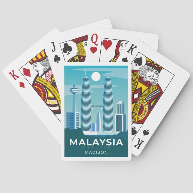 Custom name MALAYSIA Playing Cards (Back)