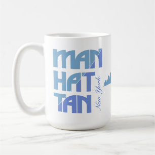 Custom Name Manhattan New York Coffee Mug
