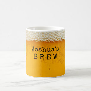 Custom Name/ Mans Beer Bar Brew Coffee Mug
