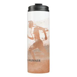 Custom Name Marathon Runner Gift Thermal Tumbler