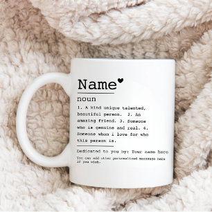 Custom Name Meaning Best Friendship Definition Gif Coffee Mug