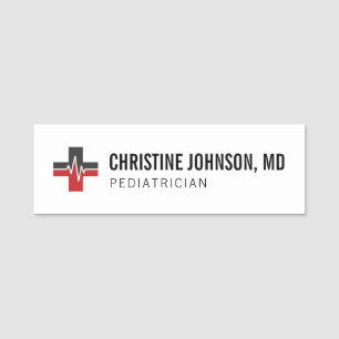 Custom Name   Medical Cross   Doctor Nurse Name Tag