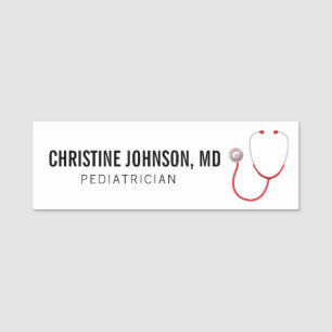 Custom Name   Medical Stethoscope   Doctor Nurse Tag