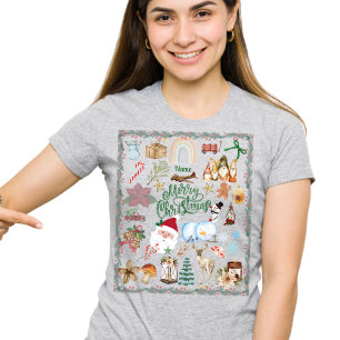 Custom Name Merry Christmas T-Shirt