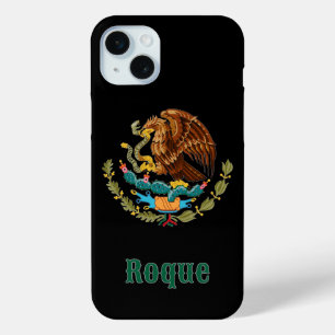 Custom Name Mexican Eagle iPhone 15 Mini Case