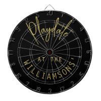 Custom Name Minimalist Black Gold Playdate Script