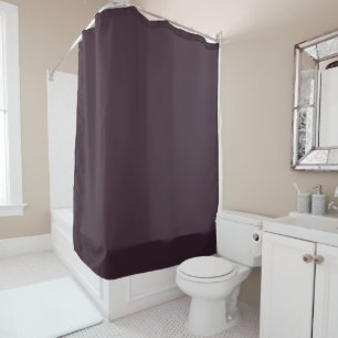 Custom name minimalist modern burgundy shower curtain