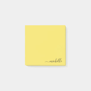 Custom Name Minimalist Personalised Pastel Colour Post-it Notes