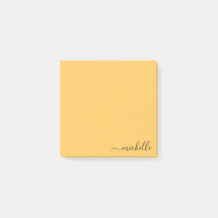 Custom Name Minimalist Personalised Pastel Colour Post-it Notes