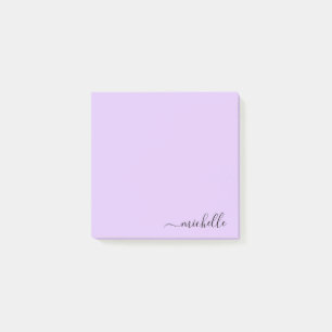 Custom Name Minimalist Personalised Pastel Colour Post-it Notes