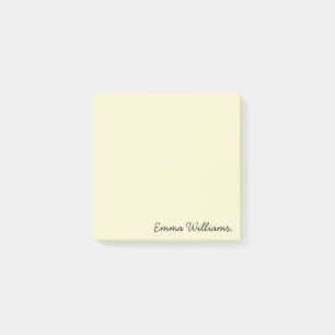 Custom Name Minimalist Personalised Pastel Colour Post-it Notes