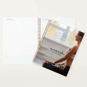 Custom Name Minimalist Yoga Studio Planner