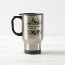 Custom Name modern floral girly Coffee Mug