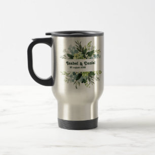 Custom Name modern floral girly Coffee Mug