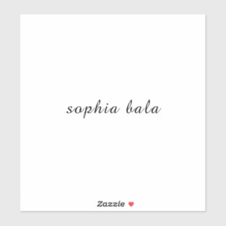 Custom Name Modern Handwritten Design